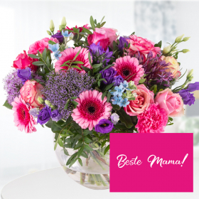 Blumenstrauß Renaissance + "Beste Mama" Karte