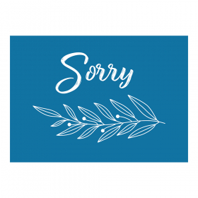 "Sorry" Grußkarte