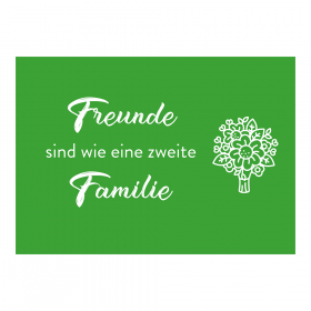 "Freunde sind wie eine zweite Familie" Grußkarte