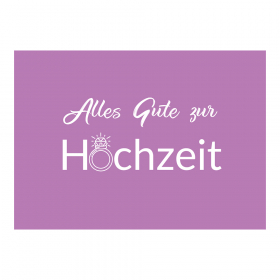 "Alles Gute zur Hochzeit" Grußkarte