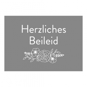 "Herzliches Beileid" Trauerkarte