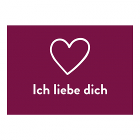 "Ich liebe dich" Grußkarte