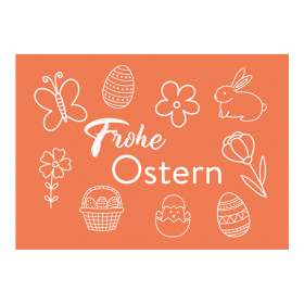 "Frohe Ostern" Grußkarte