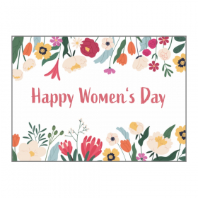 "Happy Women's Day" Grußkarte