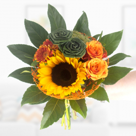 Biedermeierstrauß Sonnenblume