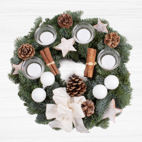 Adventskranz Stille Nacht (35cm)