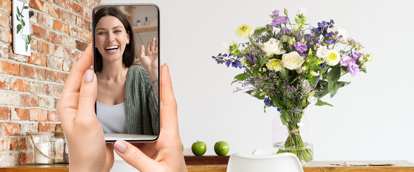 Sende eine Videobotschaft mit deinem Blumengruß