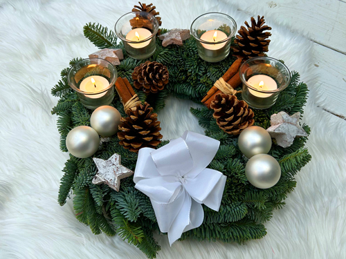 Adventskranz Stille Nacht