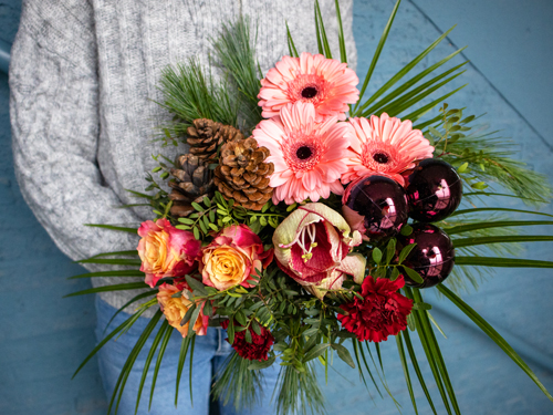 Blumen zu Weihnachten verschenken