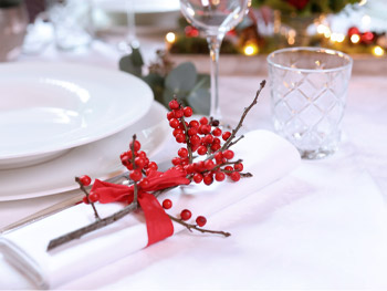 Weihnachtliche Tischdekoration