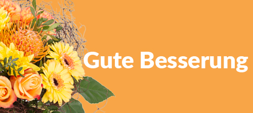 Gute Besserung mit Blumen