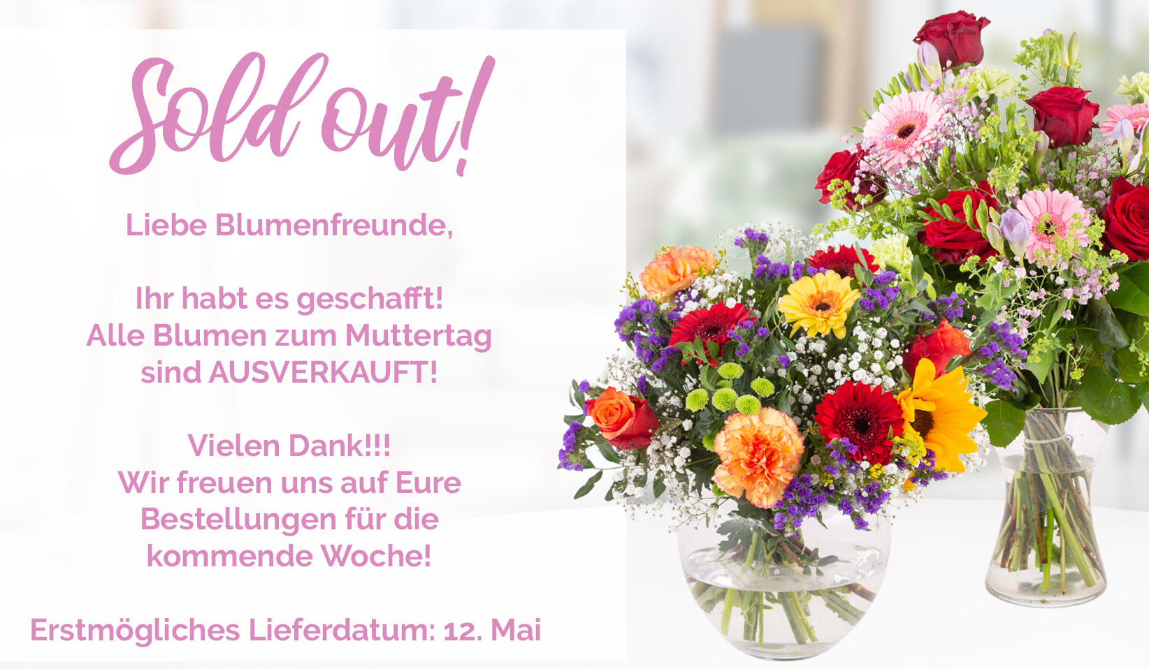 Blumen zum Muttertag schenken Mit verschicken