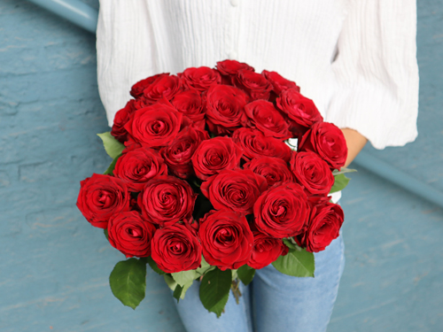 rote Rosen zum Valentinstag verschicken