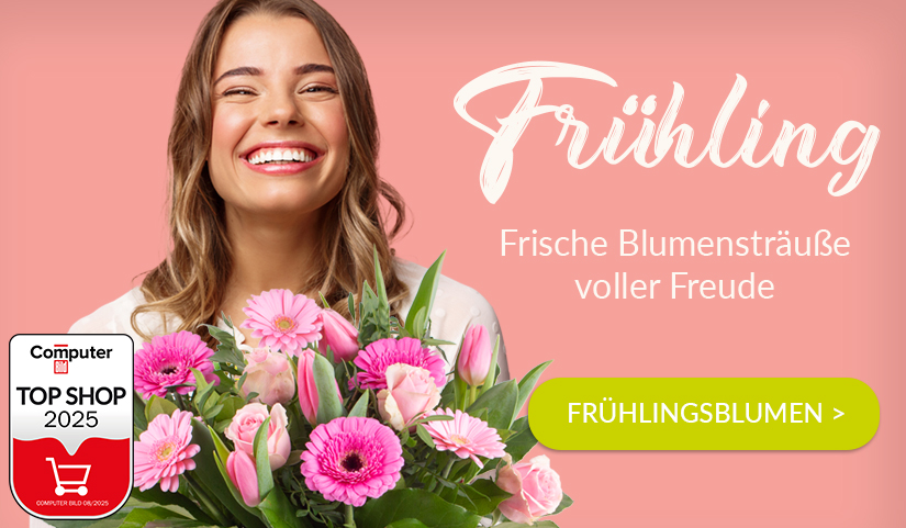 Fr&uuml;hlingsstrau&szlig; verschicken & Freude verschenken